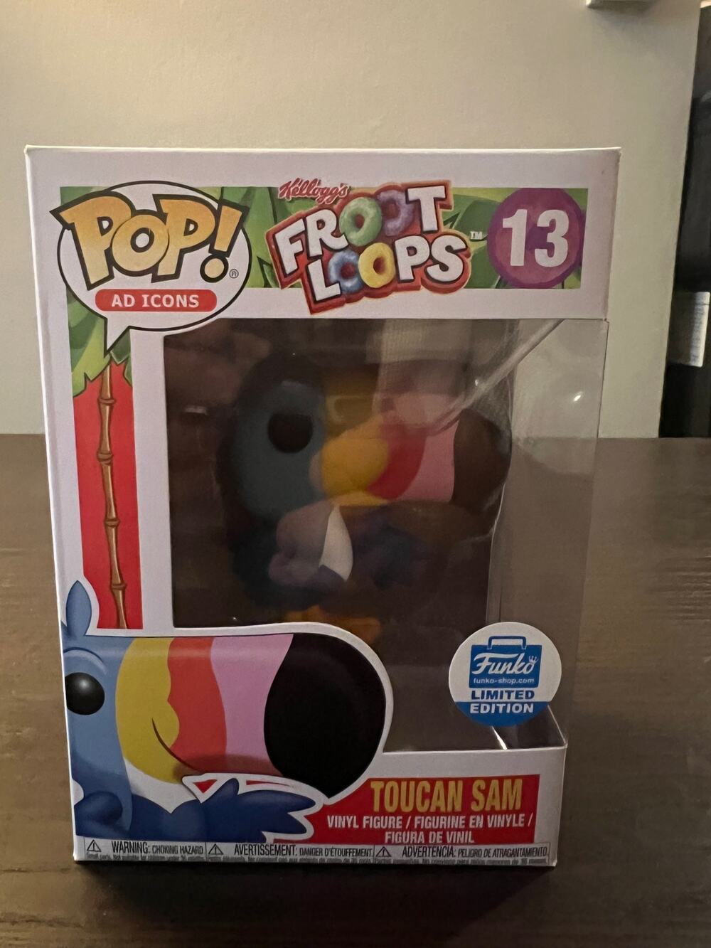 VAULTED EXCLUSIVE Toucan Sam Funko Pop #13 Ad Icons Froot Loops Cereal Shop